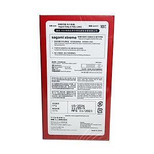 Bao Cao Su Nhật Bản Kéo Dài Thời Gian Sagami Xtreme Feel Long (10s) - Có Gai Nhỏ Li Ti - 100% Nhập Khẩu Chính Hãng - Che Tên Sản Phẩm