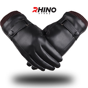 Găng tay da nam nữ chống nước cảm ứng điện thoại Rhino G903 Găng tay đi xe máy lót nỉ Siêu Ấm