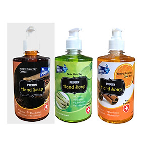 Combo 2 chai nước rửa tay Hand Soap 500ml Hương Cam Quế Và ,Xả Chanh