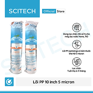 Combo 2 lõi lọc nước số 1 PP 10 inch 5 micron dùng trong máy lọc nước Nano/UF/RO, bộ lọc thô - Hàng chính hãng