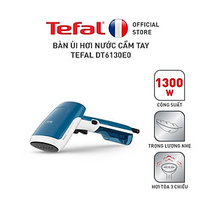 Bàn ủi cầm tay Tefal DT6130E0 - Công suất 1300W - Phun hơi 20g/phút - Chức năng chống cặn - Hàng chính hãng