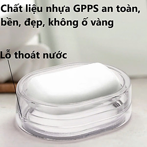 Hộp đựng xà phòng, khay xà phòng tiện lợi phong cách Nhật Bản , Nhựa Việt Nhật - Hàng Việt Nam