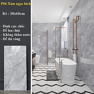 Bộ 20 Tấm Xốp Dán Tường 3D PVC Đá Trắng Ngọc Trai 60x30cm Keo Sẵn Dày 2,5mm Cao Cấp, Sang Trọng