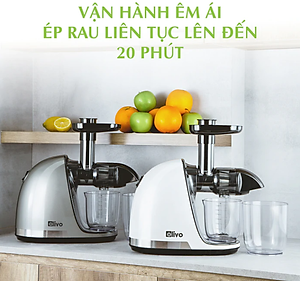 Máy Ép Chậm Olivo SJ22 Thương Hiệu Mỹ Ép Rau Không Lo Kẹt Máy Ép Kiệt 99% Dễ Vệ Sinh Công Suất 150W - Hàng Chính Hãng