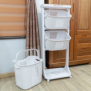 Kệ Nhựa Để Đồ Đa Năng 3 Tầng Có Bánh Xe Việt Nhật