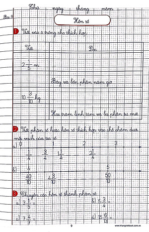 Sách Vở Ô Li Bài Tập Toán - Lớp 5 (Quyển 1)