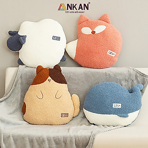 Chăn Gối Văn Phòng Cao Cấp ANKAN (15 LỰA CHỌN), Gấu Mềm Mịn, Thời Trang, Thiết Kế Hiện Đại, Xinh Xắn