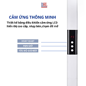 Quạt đứng điện tử có điều khiễn từ xa, hẹn giờ Mitomo FCE-60AEV, công suất 60W, động cơ dây đồng - Bảo hành 2 năm hàng chính hãng