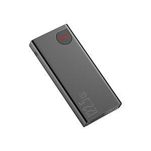 Pin Dự Phòng Baseus Adaman 10.000mah sạc nhanh 22.5W  vỏ kim loại siêu mỏng màn hình digital hiển thị pin - Hàng Chính Hãng