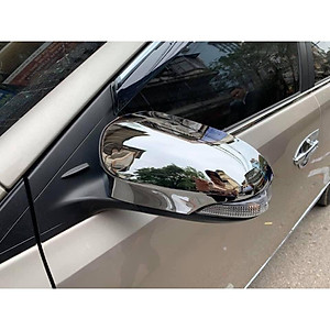 Ốp gương chiếu hậu cho xe Toyota Vios 2014-2018, 2019- 2021 mạ crom cao cấp