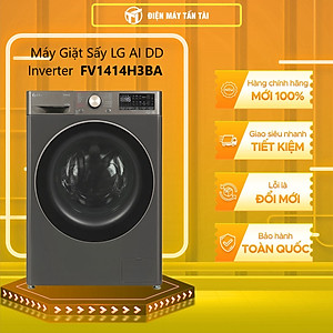 Máy giặt sấy LG AI DD Inverter giặt 14 kg - sấy 8 kg FV1414H3BA - Hàng chính hãng - Chỉ giao HCM