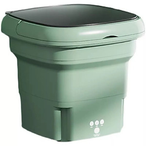 Máy giặt mini tự động, khử khuẩn bằng ánh sáng xanh, giúp quần áo sạch khuẩn