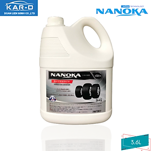 [Bóng lốp] Dung dịch phục hồi làm bóng lốp, chăm sóc lốp, phục hồi nhựa nhám lốp ô tô, xe máy Nanoka 3,6L