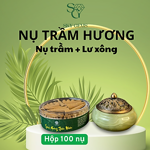 Nụ Trầm Hương Loại VIP – Hộp 100 Nụ – Trầm Tự Nhiên, Hương Trầm Ấm, Sạch – Thanh Lọc Không Gian