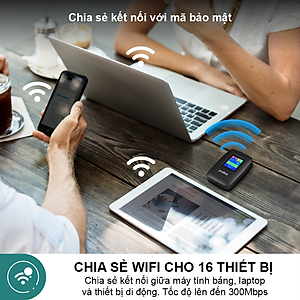 Bộ phát Wifi di động PROLiNK DL7202 dùng SIM 4G LTE 150Mbps, pin 3000mAH lên tới 12h, TFT 1.44", hỗ trợ 185 quốc gia - Hàng chính hãng