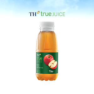 Thùng 24 chai nước trái cây TH true JUICE táo tự nhiên 350 ml (350 ml x 24)