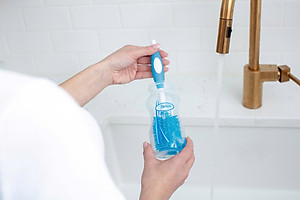 [ AC055 ] Cọ rửa bình sữa cổ thường và cổ rộng, chất liệu silicone - Dr.Brown's