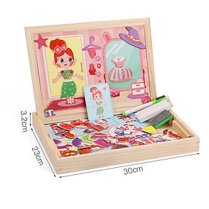 Đồ Chơi Cho Bé Gái, Đồ Chơi Ghép Hình Nam Châm Nhà Thiết Kế Thời Trang, Quà Sinh Nhật, Đồ Chơi Giáo Dục Phát Triển Trí Não Cho Bé