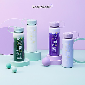 Bình nước bằng thép không gỉ LocknLock School Fit Switch Color - LHC7005MIT /  LHC7005VOL