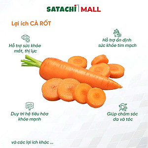 Bột Cà Rốt Nguyên Chất SATACHI – 100% cà rốt tự nhiên, không đường – Hộp 418g