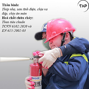 Bình chữa cháy cho xe oto/ bình chữa cháy xe điện có tem kiểm định ABC 1Kg Vinafoam