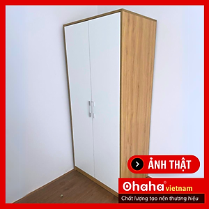 [Kèm Ảnh Thực Tế - Miễn phí vận chuyển & Lắp đặt] Tủ Quần Áo 2 Cánh Cửa Mini Đa Dụng OHAHA MN002 - Kiểu Nội Thất Lắp Ráp