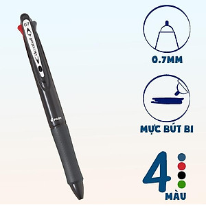 Bút Bi Pilot Acroball 4 Màu BKAB45F-BK-BG