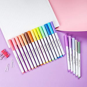 Hộp 20 Bút Lông Màu Pastel Rửa Được Washable Fiber Pen - Colokit SWM-C008