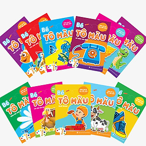 Combo 20 cuốn - Bé Tô màu - Luyện chữ (Mầm non - Chuẩn bị vào lớp 1)
