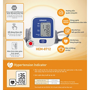 Máy Đo Huyết Áp OMRON HEM-8712 - Công Nghệ IntelliSense