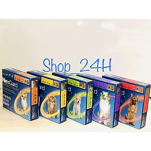 Hộp (3 viên) NEXGARD SPECTRA hết sạch ve rận bọ chét, ghẻ và các loại giun Chó