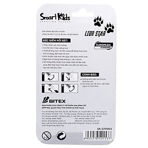 Combo bút &amp; 6 ống mực tím rời (con Sư tử ) Smartkids SK-CFP003