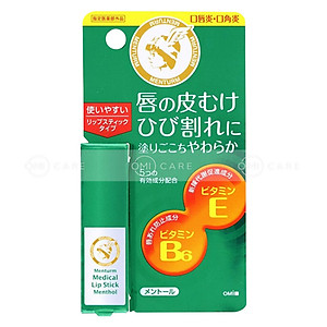 son dưỡng dành cho môi khô và nứt nẻ omi menturm 3.2 g/thỏi
