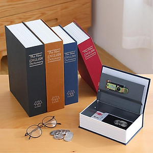 Két sắt mini nguỵ trang hình quyển sách