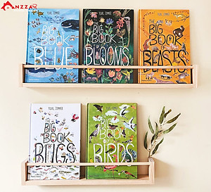 Kệ gỗ treo tường trang trí, kệ gỗ treo tường chữ u trang trí phòng khách, phòng ngủ