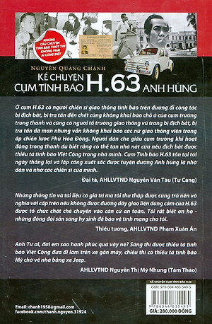 Kể Chuyện Cụm Tình Báo H.63 Anh Hùng - Những Câu Chuyện Tình Báo Thót Tim Không Phải Ai Cũng Biết (Bản in màu)