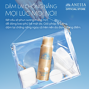 Bộ đôi Kem chống nắng dạng xịt dưỡng da bảo vệ hoàn hảo + Kem chống nắng dạng sữa dưỡng da kiềm dầu bảo vệ hoàn hảo (Anessa Gold Spray 60g + Gold Milk 20ml)