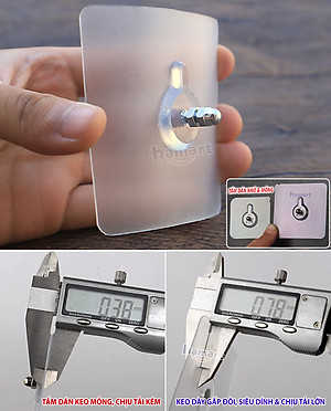 Móc Dán Tường Có Đinh Ốc Vít Miếng Dán Tường Đóng Đinh Tiện Lợi Ko Khoan Đục Tường