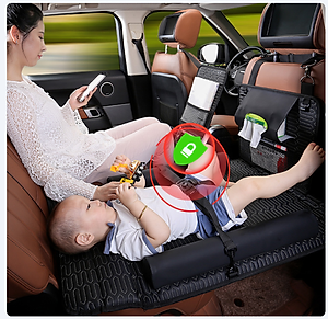 Giường nệm treo ghế ô tô GẤP GỌN - KHÔNG CẦN BƠM, Chịu tải lên đến 600kg, chất liệu cao cấp