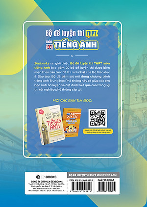 Sách Bộ Đề Luyện Thi Trung Học Phổ Thông Môn Tiếng Anh