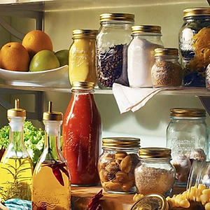 Combo 4 Hũ Và Chai Thủy Tinh Quattro Bormioli Rocco QS14