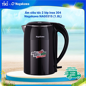 Bình Đun Siêu Tốc 2 Lớp Nagakawa NAG0315 (1.8 Lít) - Hàng Chính Hãng