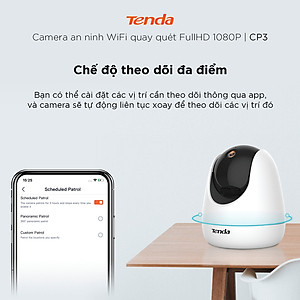 Camera IP Wifi Tenda CP3 Full HD 1080P 360° - Hàng Chính Hãng