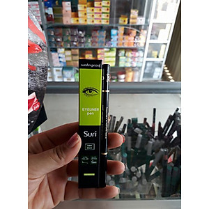 Viết kẻ mí mắt không lem, không thấm nước siêu mảnh Suri Waterproof Hàn Quốc tặng kèm móc khoá