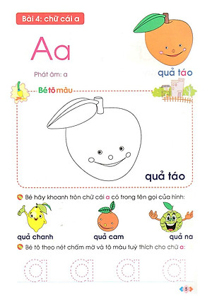 Sách Nhận Biết Và Làm Quen Với Chữ Cái (Dành Cho Trẻ 4 - 5 Tuổi)