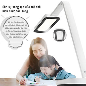 Đèn bàn học bảo vệ mắt Philips LED RobotPlus DSK601 RD 13W ánh sáng trung tính 4000K, 4 cấp độ sáng