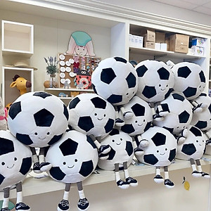 Gấu bông hình quả bóng đá dễ thương - Size từ 25cm đến 35cm - Quà tặng gấu bông quả bóng đá êm mịn cho bé