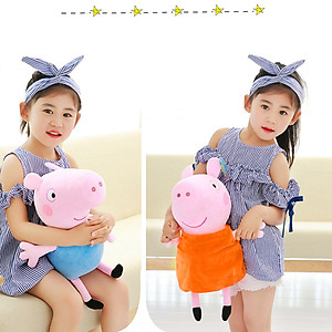 Gấu Bông Heo Peppa (Cao 40 Cm) Gb13 (Màu Cam)