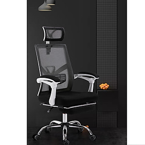 Ghế Văn Phòng Chân Xoay, Lưng Cao, Có Tựa Đầu Kèm Gác Chân, Ngả Lưng Thư Giãn AZP-H822- Hàng Nhập Khẩu