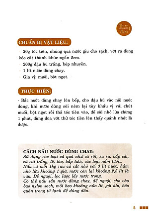 Sách Thực Đơn Cơm Chay 3 Món